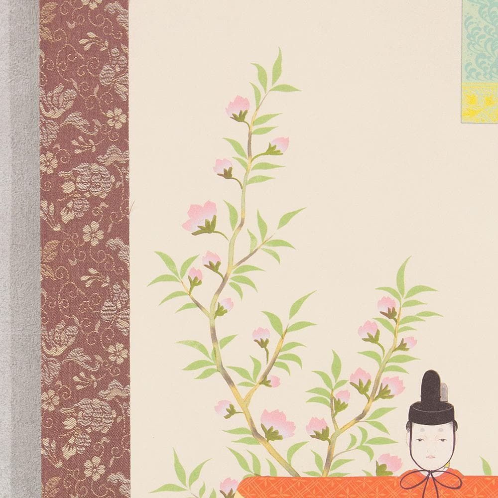 野川秀華「立雛」掛軸 雛人形 雛飾り 桃の節句