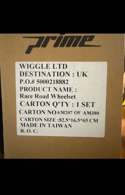 prime Race Road Wheelset 1セット