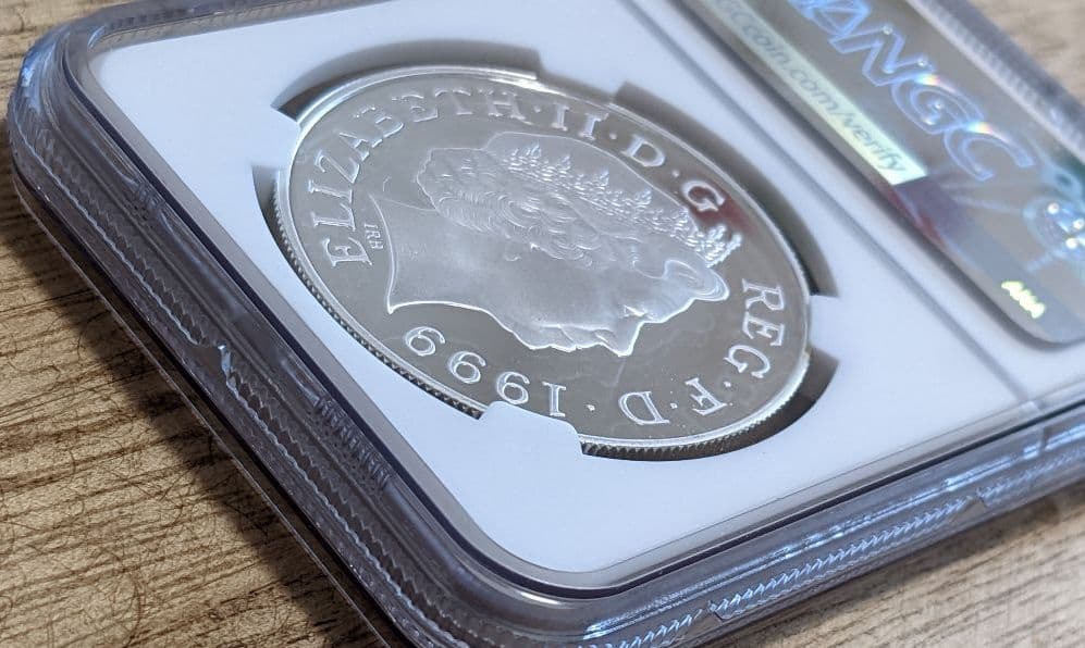 1999年　ダイアナ妃　追悼記念　シルバー　銀貨　NGC　イギリス.