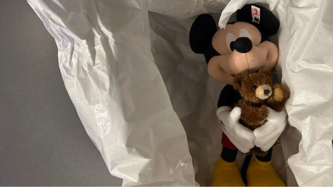 完売品Steiff 【ディズニー 】D100 周年限定ミッキーマウスとテディベア