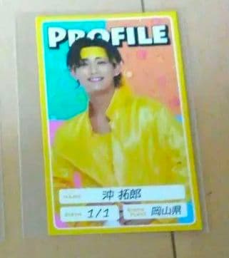 猫ひた 沖拓郎 ハート型缶バッジ ミニフォトシート おまけ付き ミニフォトカード