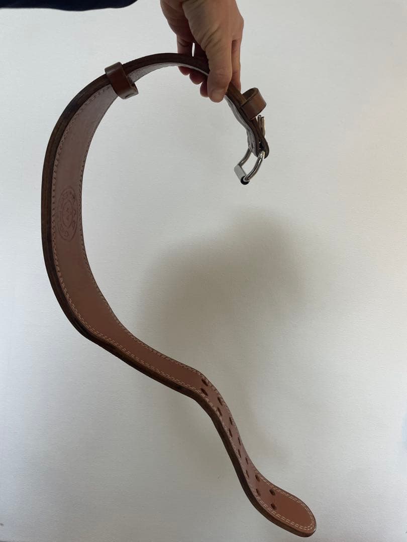 GOLD’S GYM プロレザーベルト　ブラウン