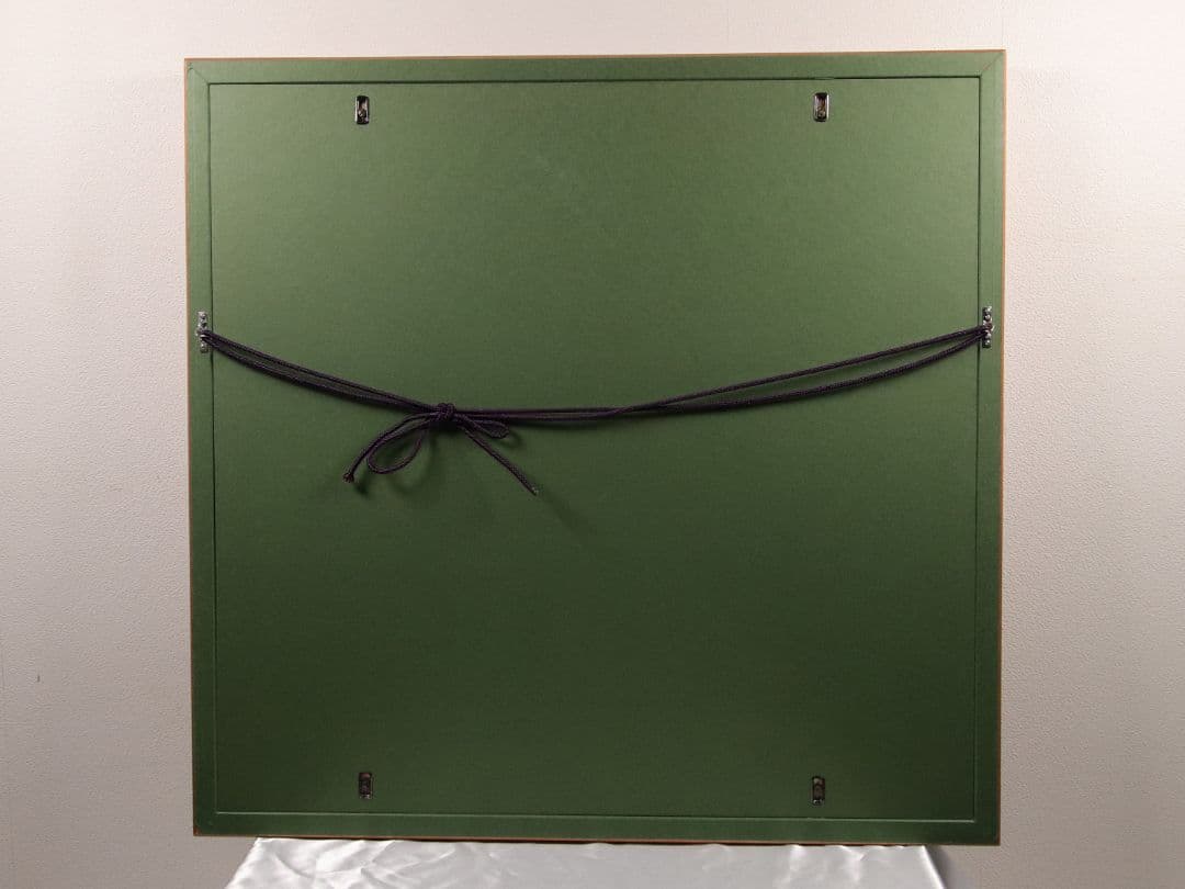 【真作】佐藤隆良 紙本肉筆 金彩墨彩 仏画 日本画 額装 アクリル板 CK43