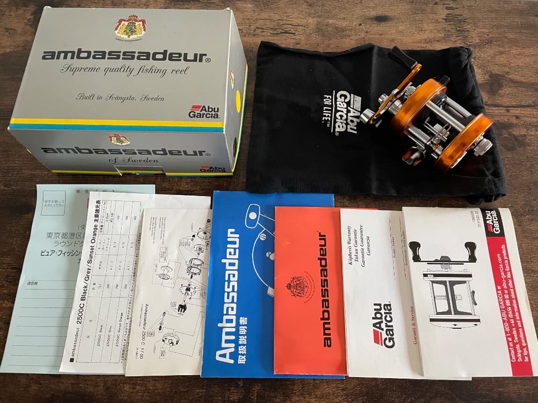 ABU Ambassadeur 2500C アンバサダー サンセットオレンジ美品