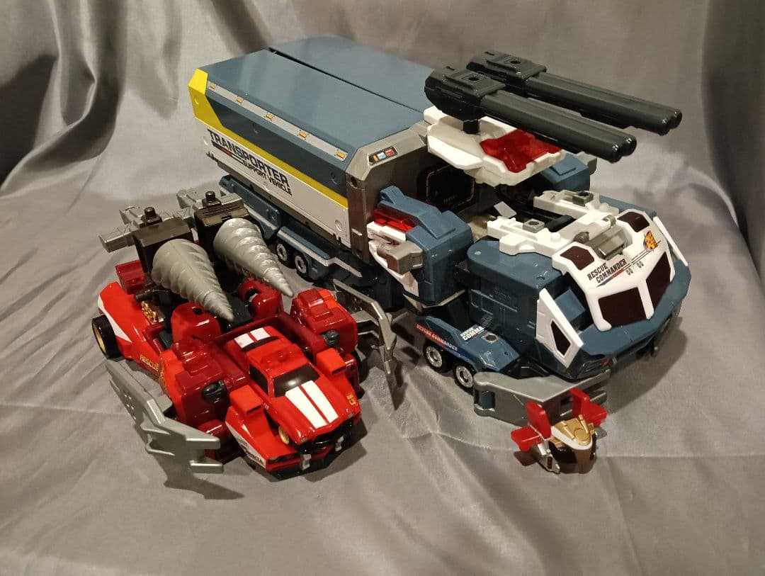 トミカ　ドライブヘッド　マスターバックドラフト＆トランスポーターガイア　中古品