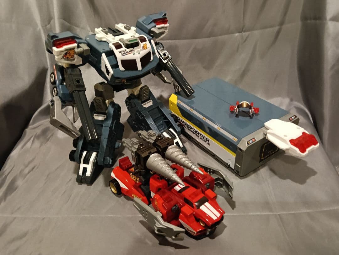 トミカ　ドライブヘッド　マスターバックドラフト＆トランスポーターガイア　中古品