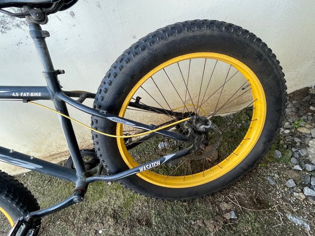 ファットバイク 7段変速 黒/黄色