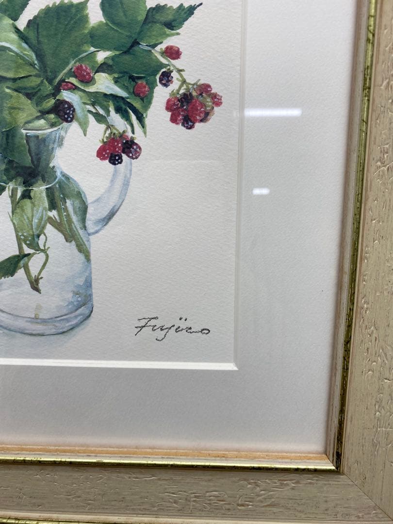 Fujiko 橋本不二子　限定800 直筆サイン　水彩画　油絵　絵画　版画