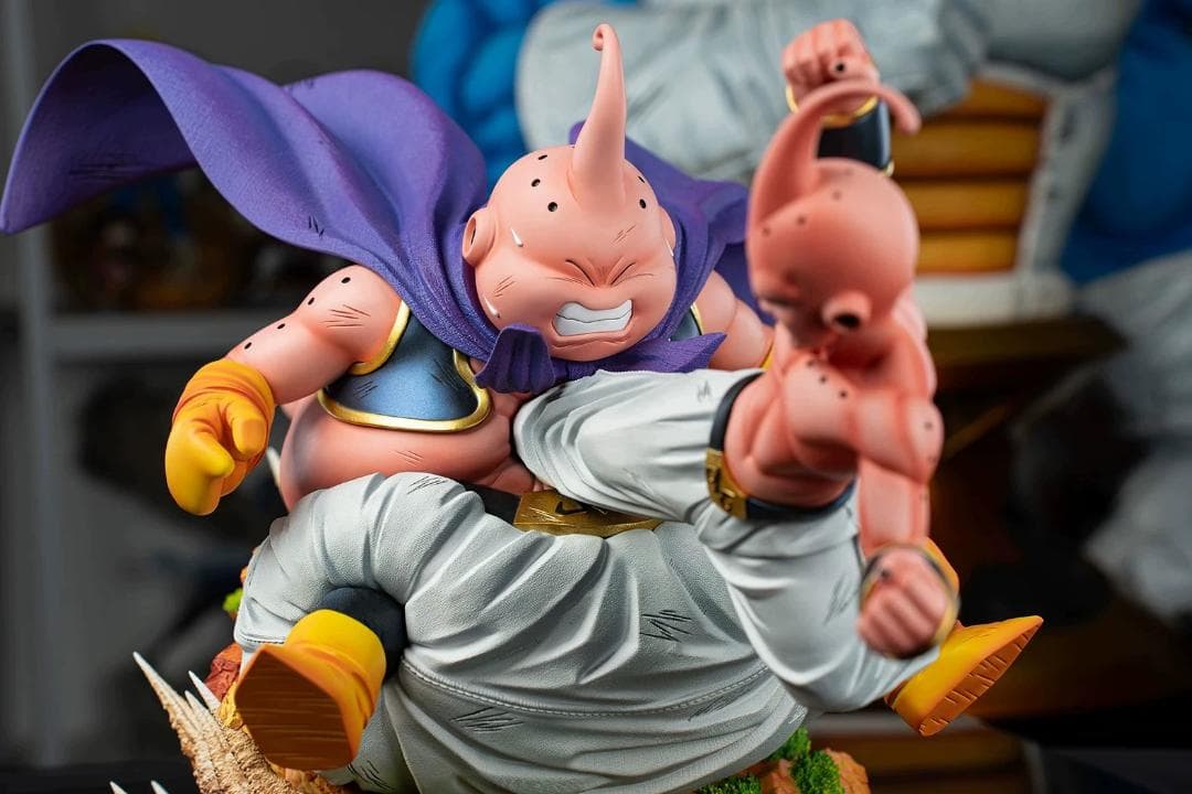 ドラゴンボール 魔人ブウ VS 魔人ブウ 悪 彫刻フィギュア ガレージキット