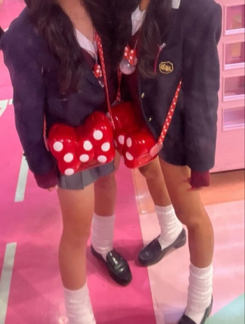 お*こ様 ディズニーリゾート　ミニーちゃん　リボン　ポップコーンバケット　２コ