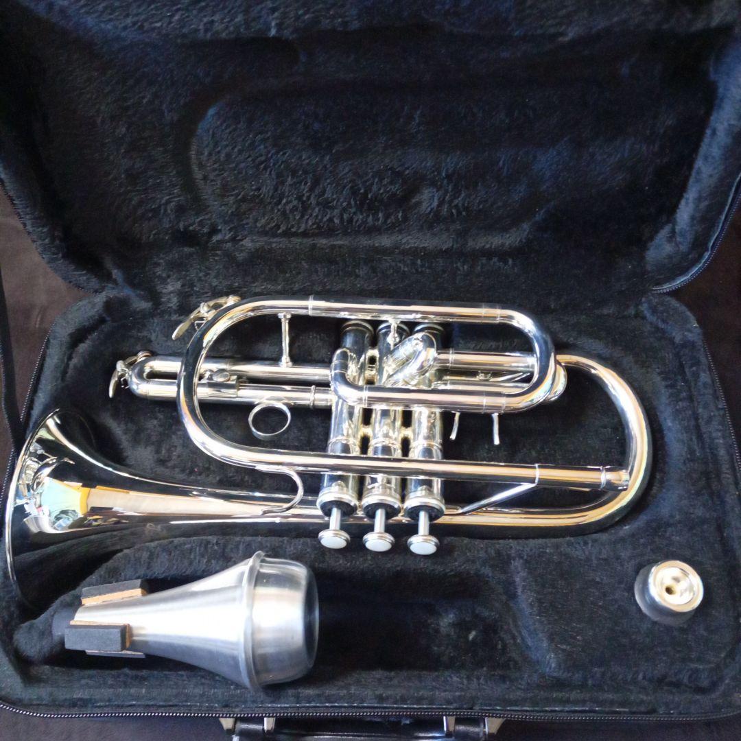 J.マイケル コルネット 本体 CT−470S マウスピース アルミミュート付き