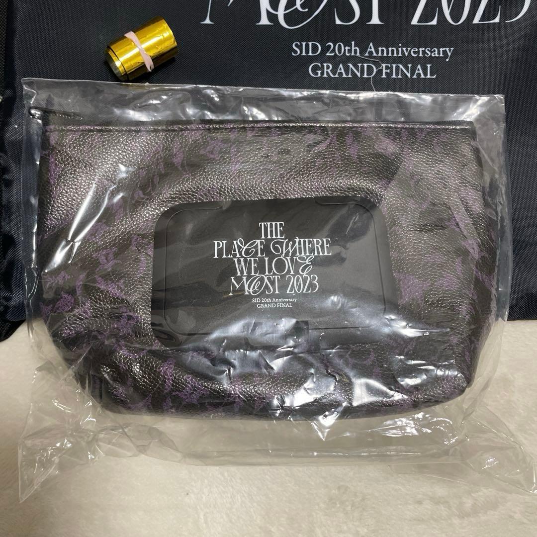 シド ライブグッズ バッグ ポーチ 銀テープ ラバーバンド 15周年 20周年