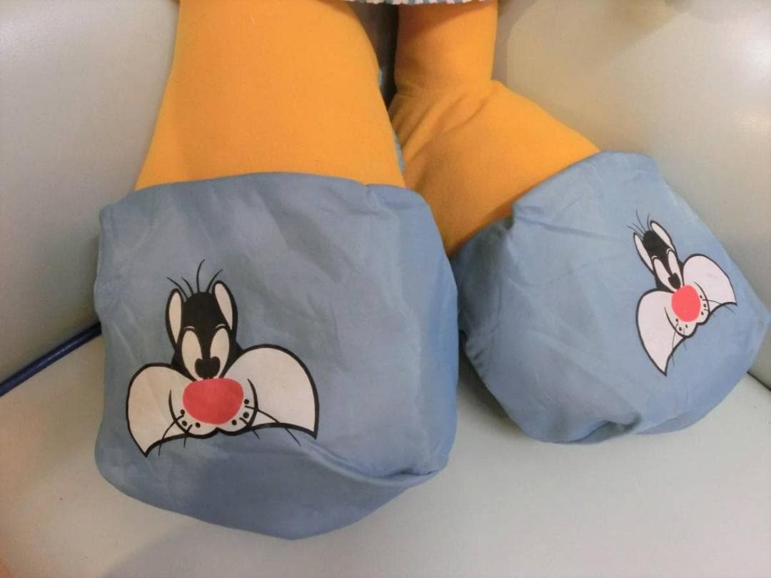 ルーニーテューンズ◆トゥイーティー 超特大1m ぬいぐるみ人形 90s