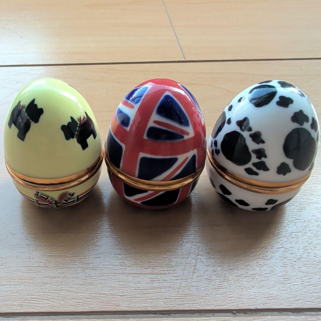 英国 ポーセリンBOX サプライズBOX ダルメシアン、スコッティドッグ、兵隊