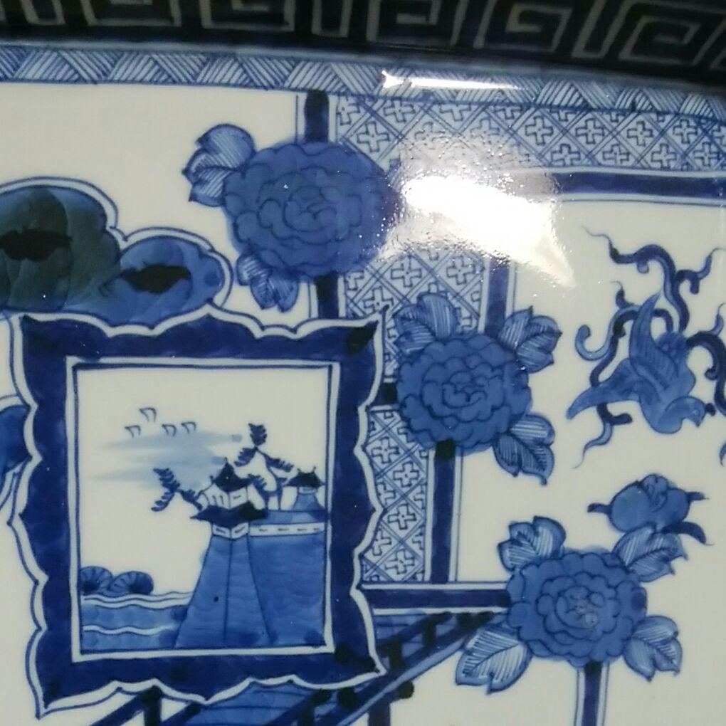 282  古伊万里　染付　角皿