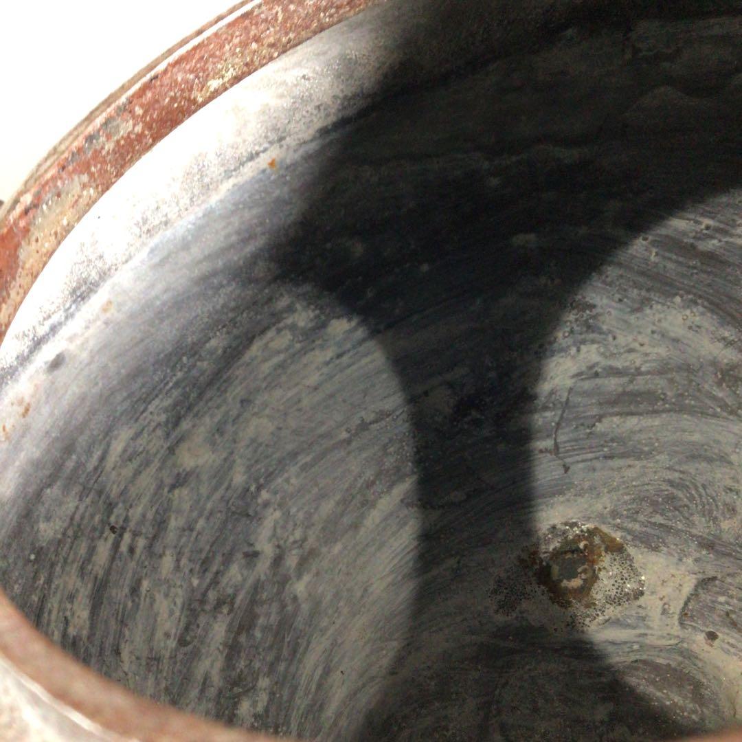 Ｐ７４２　茶釜　『釜師　佐藤清光造』『遠山霰』『透木釜』　共箱　茶道具