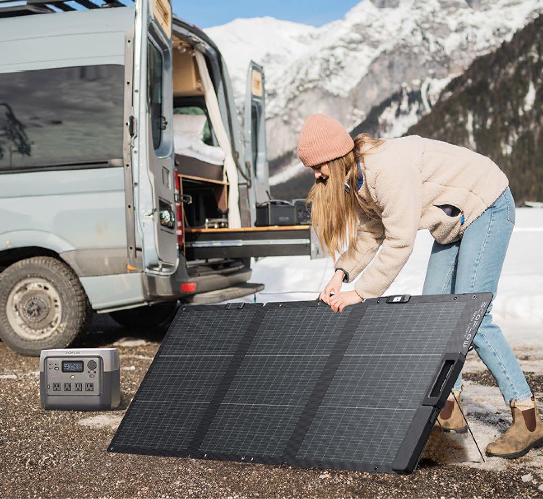 EcoFlow（エコフロー）160W軽量両面ポータブルソーラーパネル
