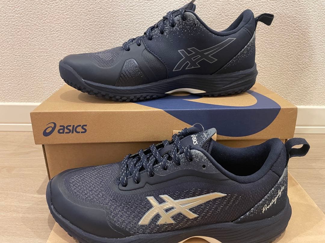 アシックス　テニスシューズ　25センチ　オムニクレー用