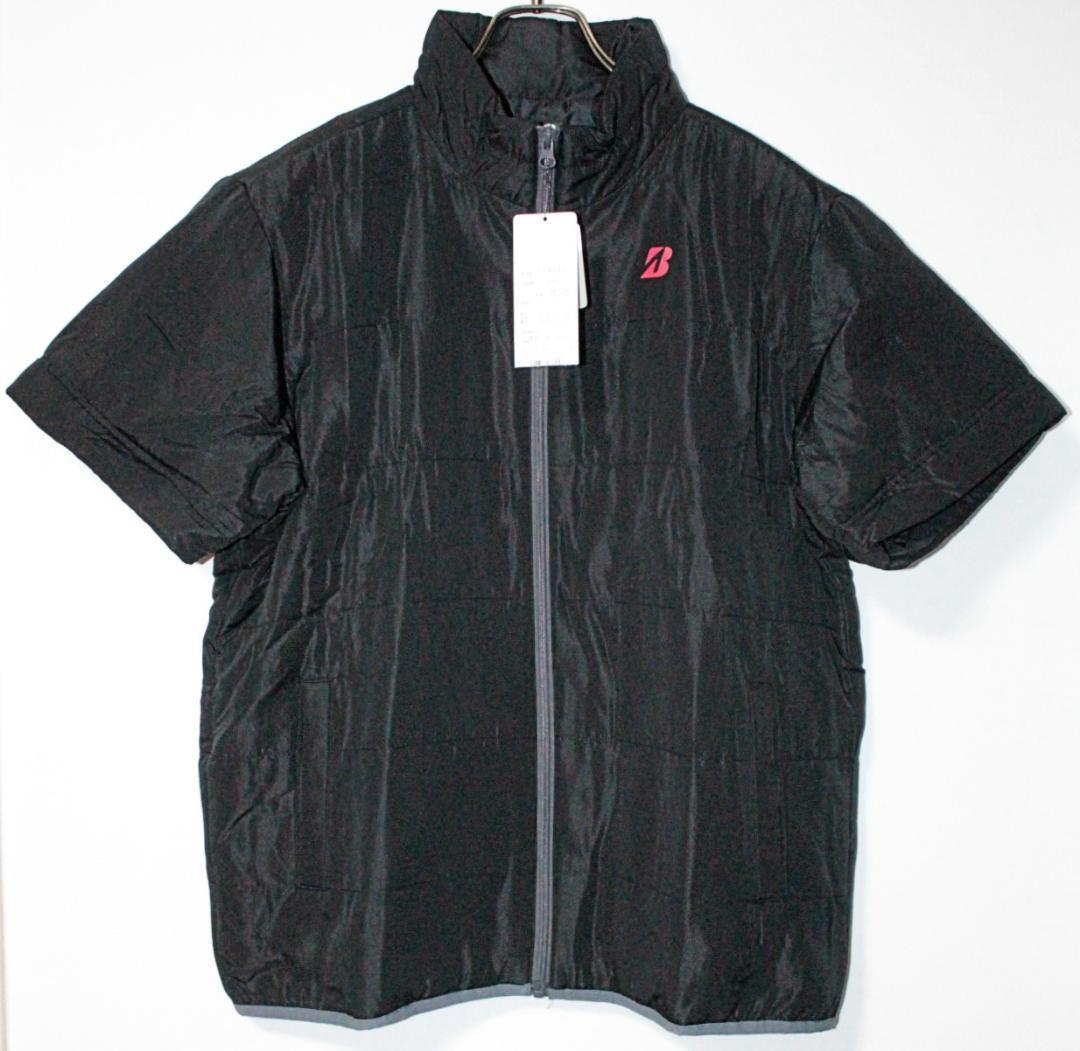 未使用 ブリヂストンゴルフ 長袖半袖 2WAY 中綿ブルゾン Lサイズ 黒