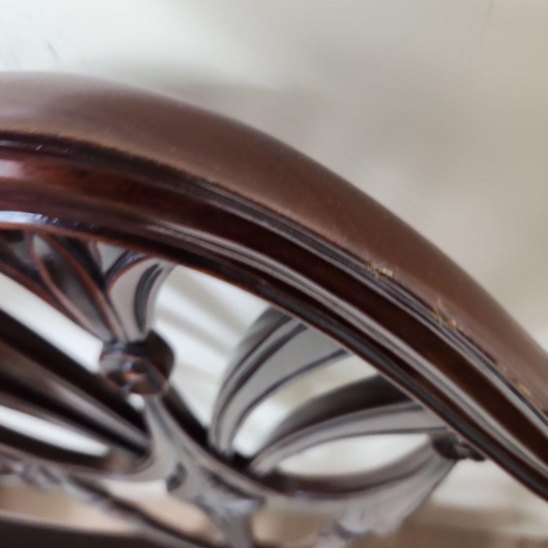 ダークブラウン アンティークチェア