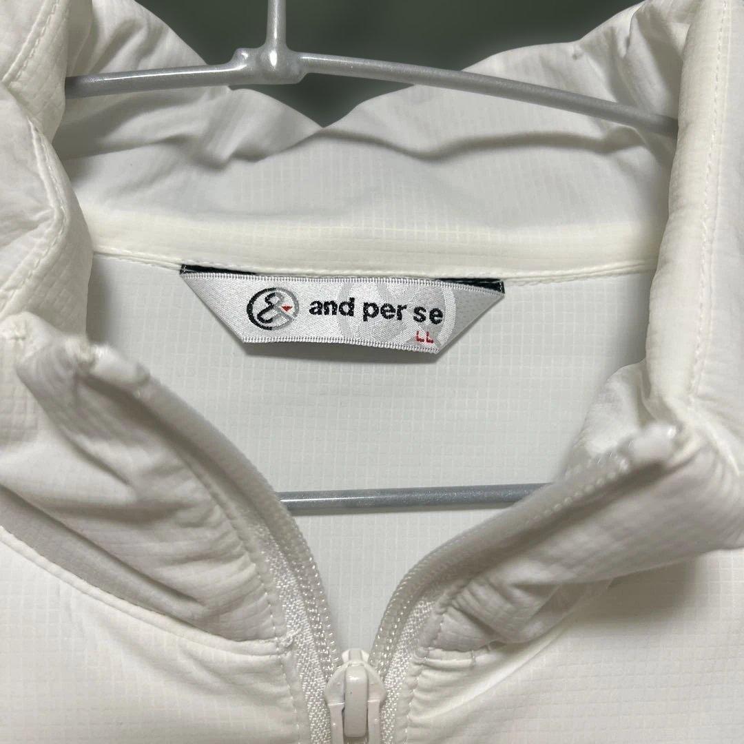 美品and per se アンパスィ　中綿ブルゾンアウター　LLサイズ