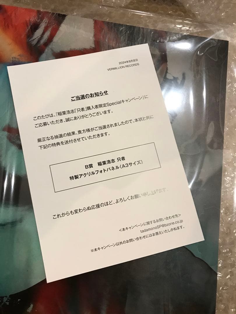 稲葉浩志　只者　限定　抽選　B賞