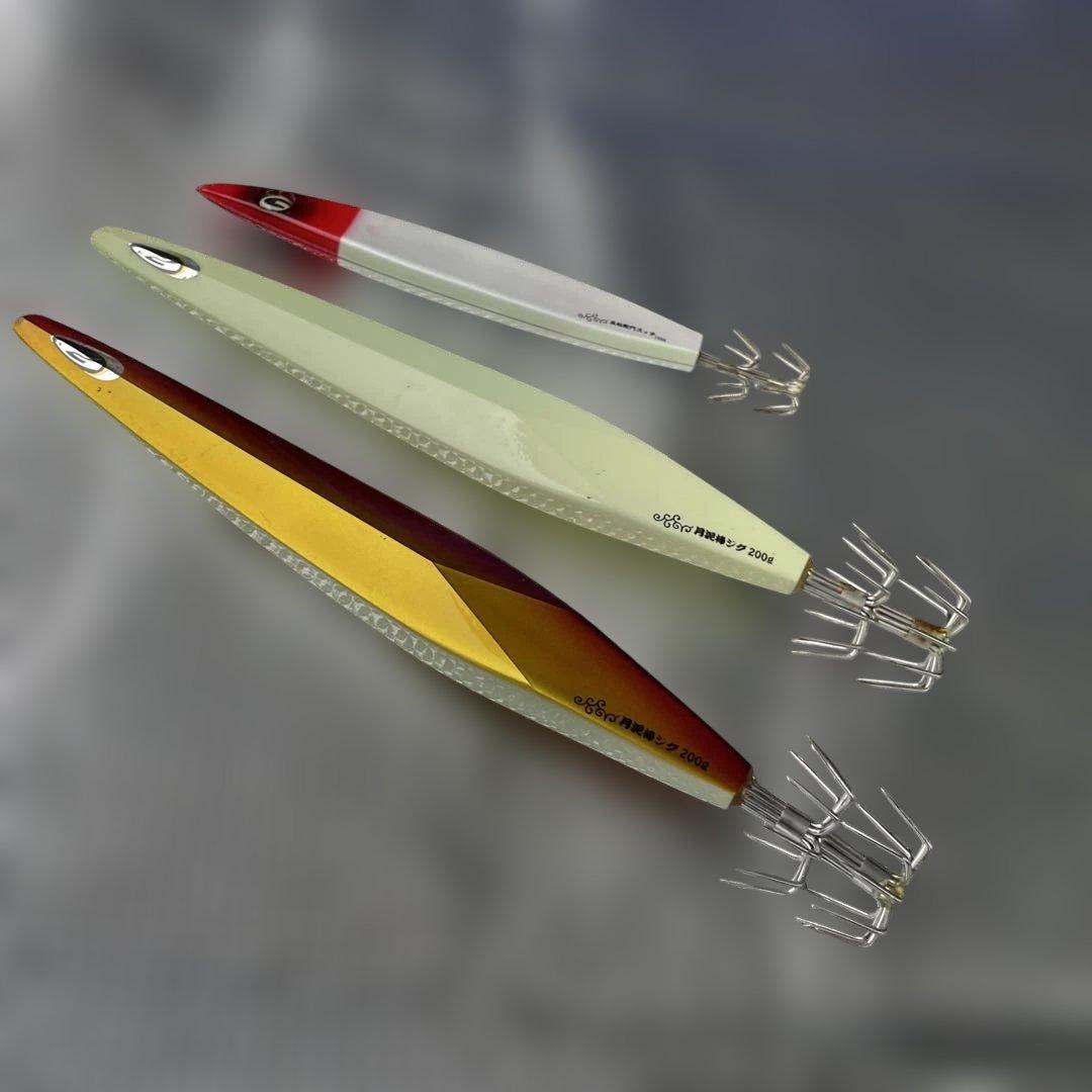 タルイカ ジークラック 月泥棒シグ200g 2本 五右衛門スッテ 150g