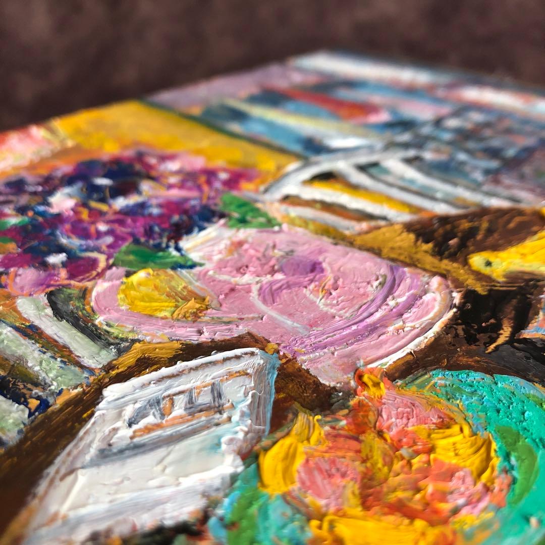 【一点もの】日展会友 光風会会員 洋画家 谷岡経津子　油絵【号12万】直筆サイン