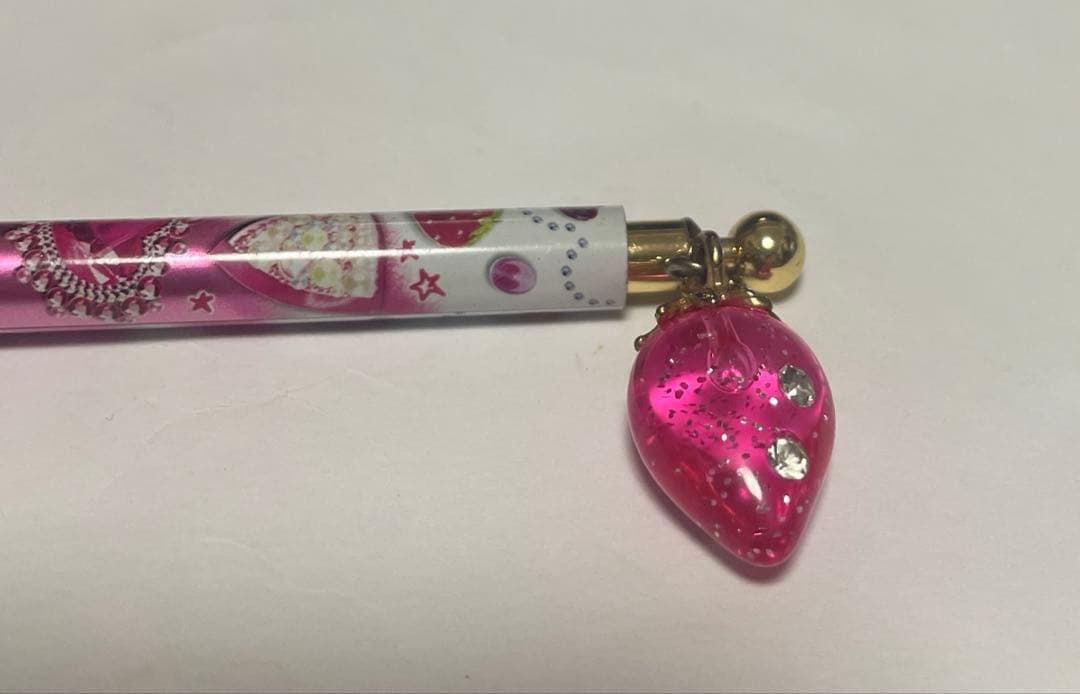平成レトロ チャーム付きシャープペン いちご