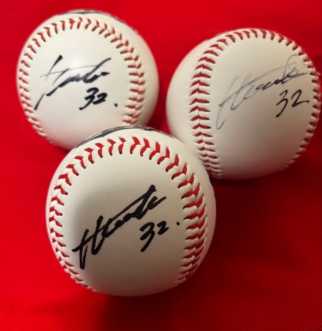 広島東洋カープ　石原貴規選手　直筆サインボール　投げ込み球　球団ロゴ入り