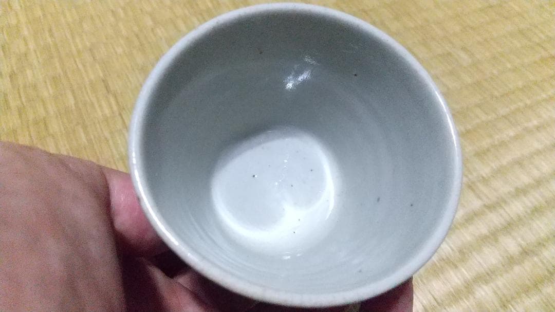 瀬戸　太白手？　竹林　賢人図　蕎麦猪口　厚作り