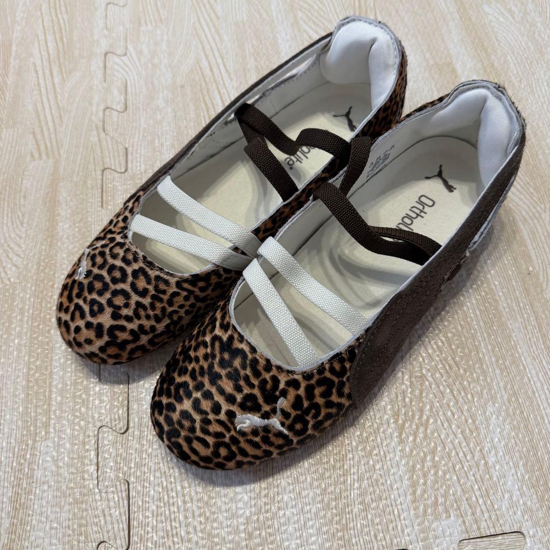 【箱なし 美品！】 プーマ スピードキャット バレエ レオパード 23.5cm