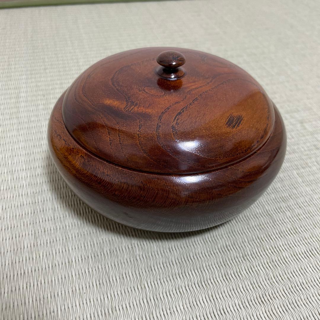 食籠　茶道具 木箱付き　菓子　茶　茶道　林鶴山　アンティーク