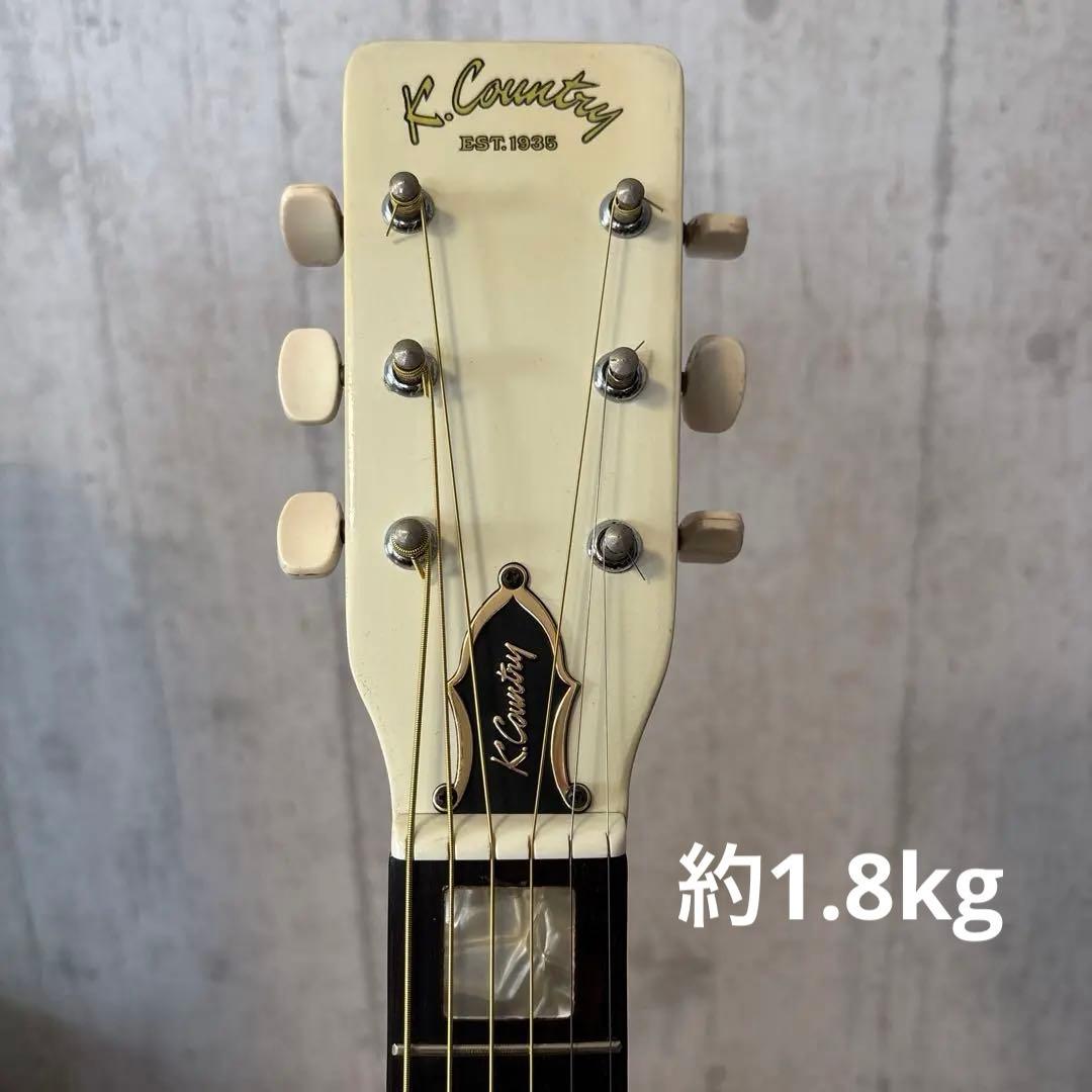 美響ジャパンビンテージ\"K Country\"希少なブロックインレイ(ケース付き)