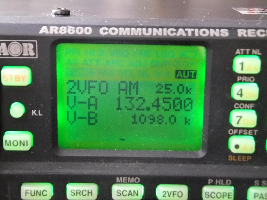 ☆ＡＯＲ　卓上型　広帯域受信機　ＡＲ８６００ｍｋ２　ＳＳＢ受信可（現状渡し）☆