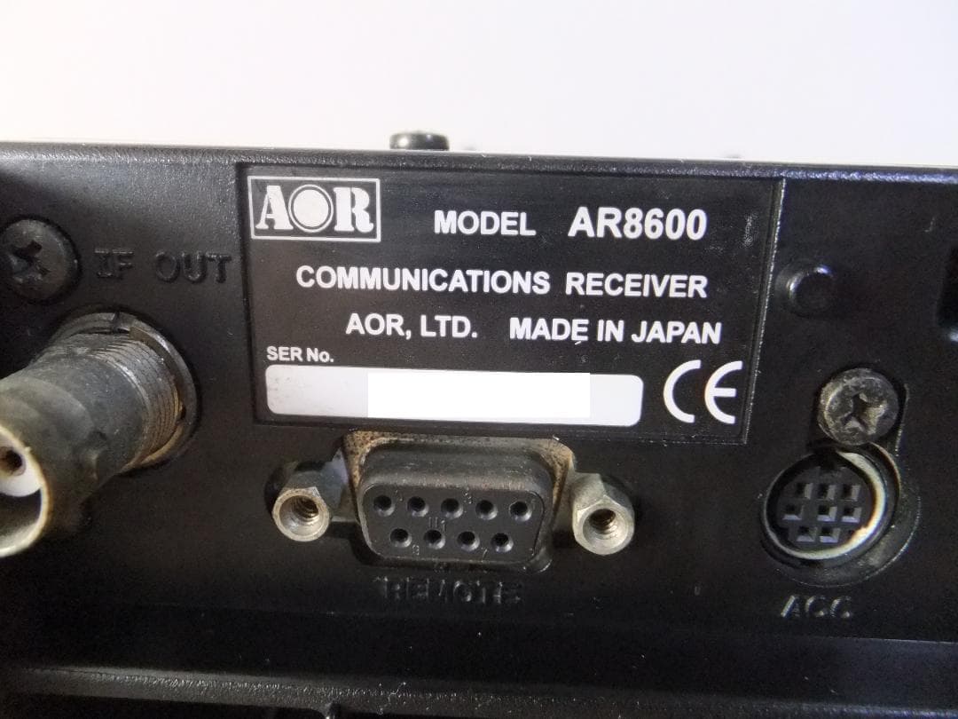 ☆ＡＯＲ　卓上型　広帯域受信機　ＡＲ８６００ｍｋ２　ＳＳＢ受信可（現状渡し）☆