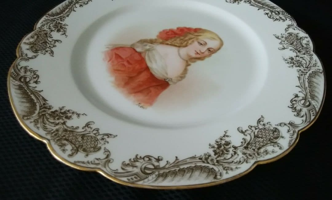 SÈVRES　セーヴル　キャビネットプレート　肖像画　アンティーク