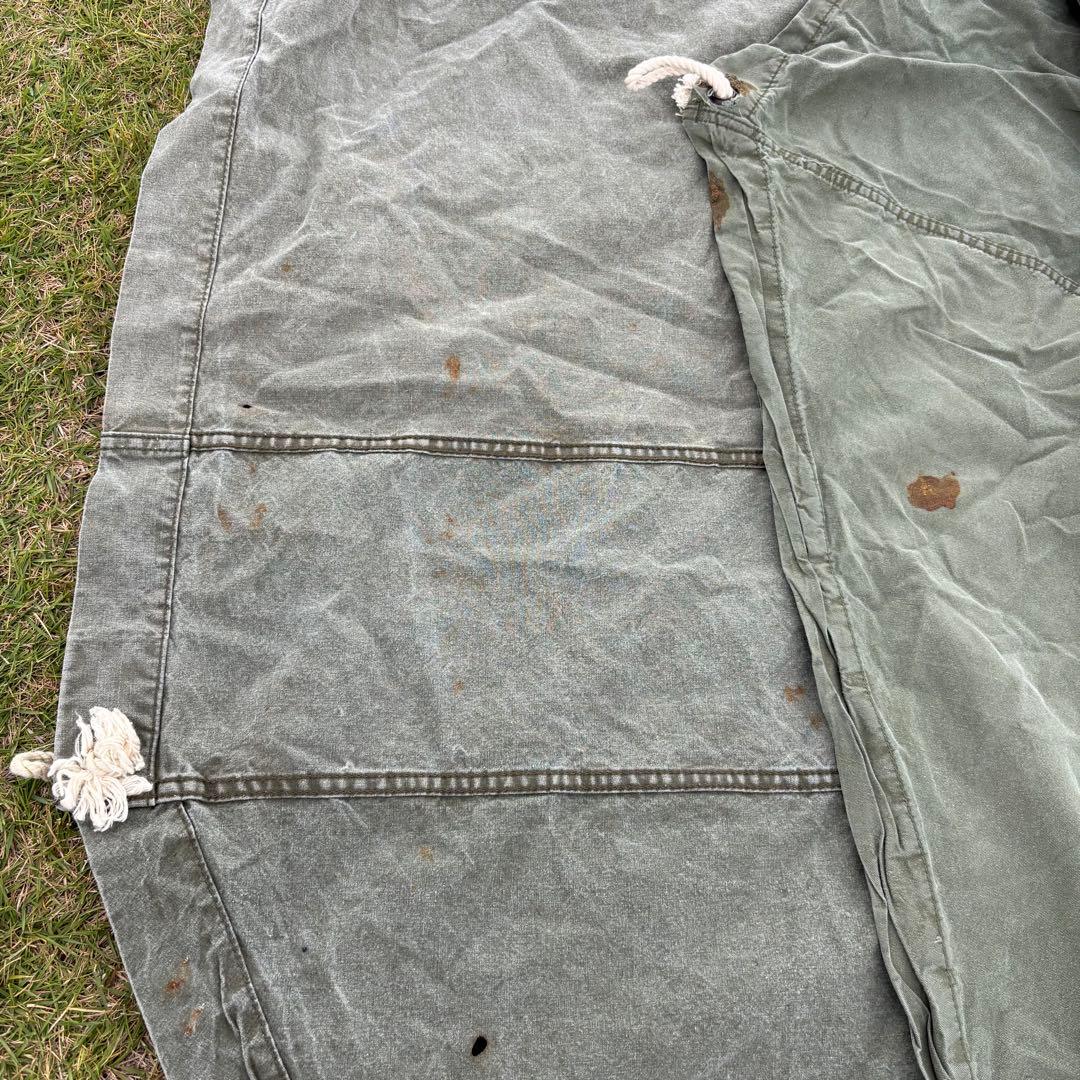 US バップテント コットン 軍幕　実物ミリタリー 軍物 軍モノ