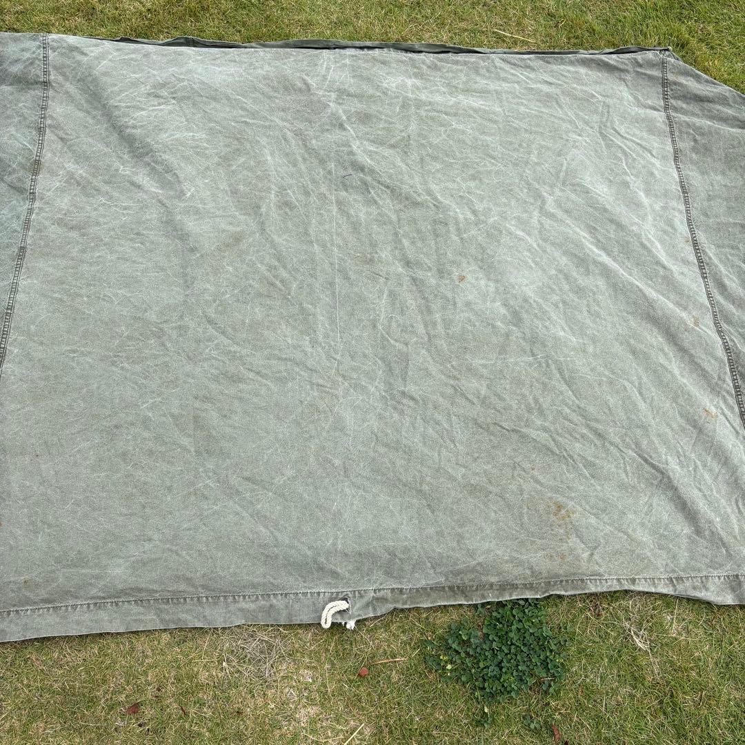 US バップテント コットン 軍幕　実物ミリタリー 軍物 軍モノ