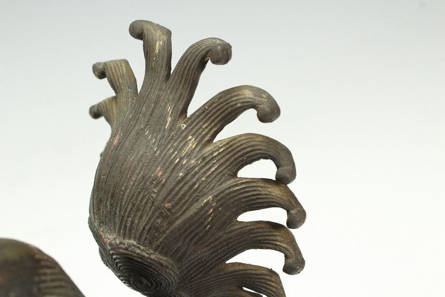 古銅 獅子 香炉 時代物(K-LC872)