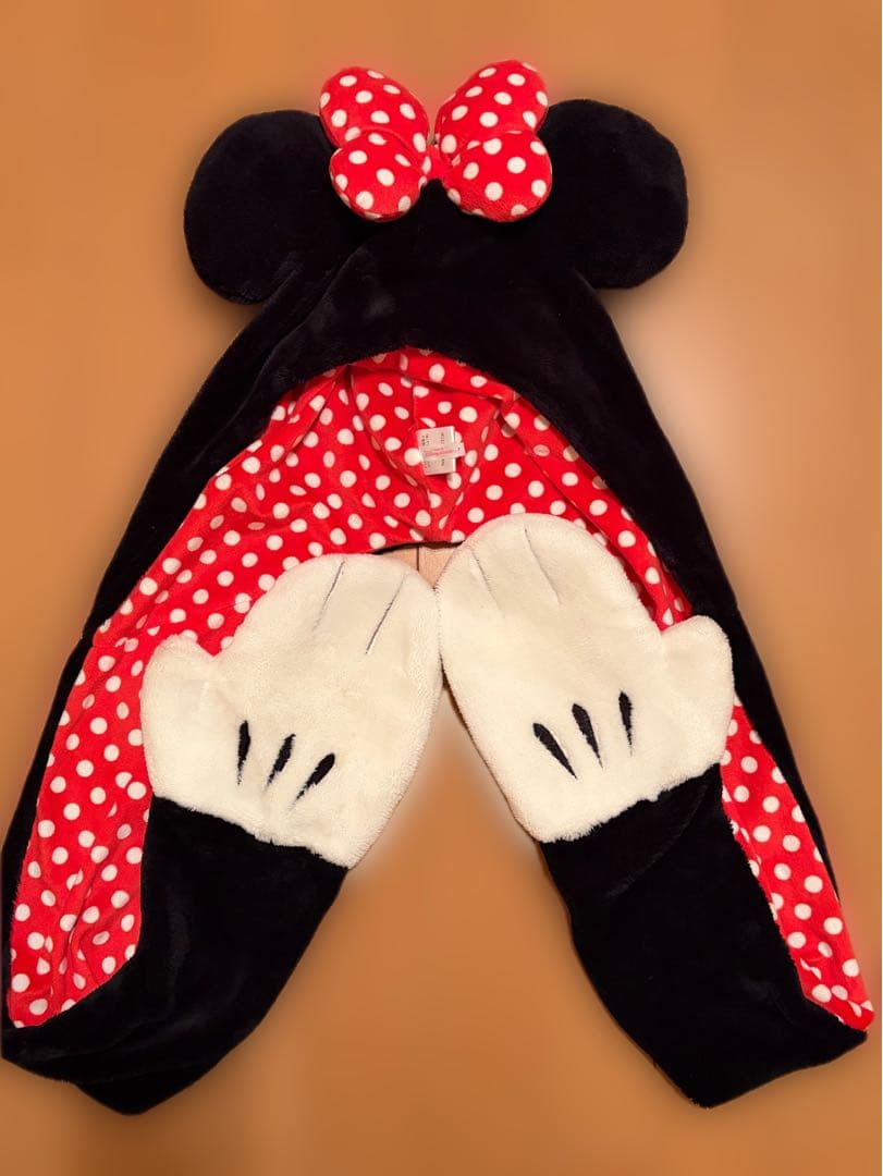 ミニーマウス フード付きファンキャップ