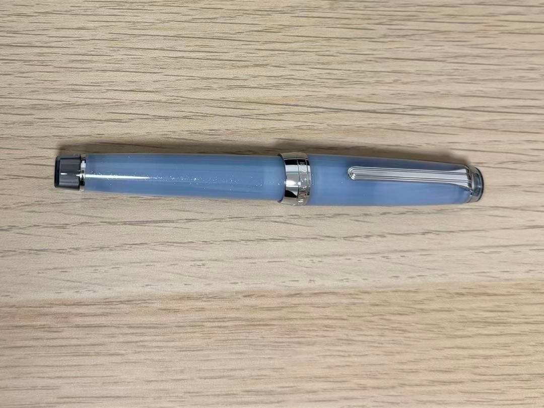 八文字屋　銀山スノーグレー　万年筆　パルムF