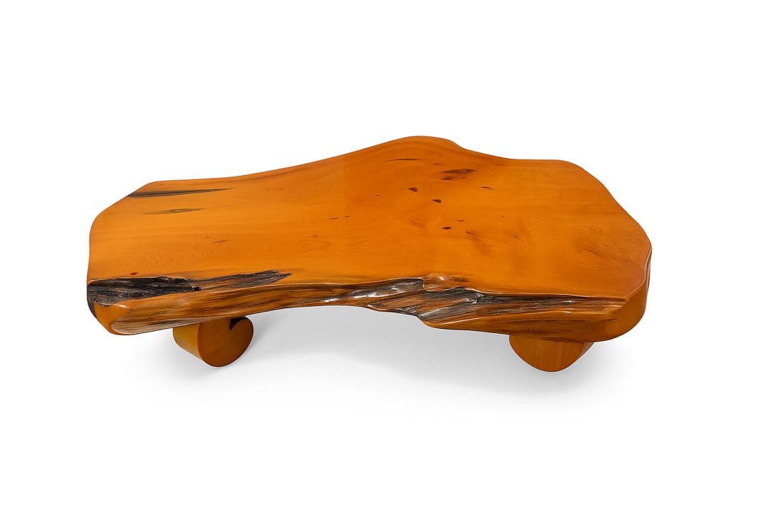 欅製　テーブル　1枚天板　天厚4.5㎝　花台　香炉　飾り台