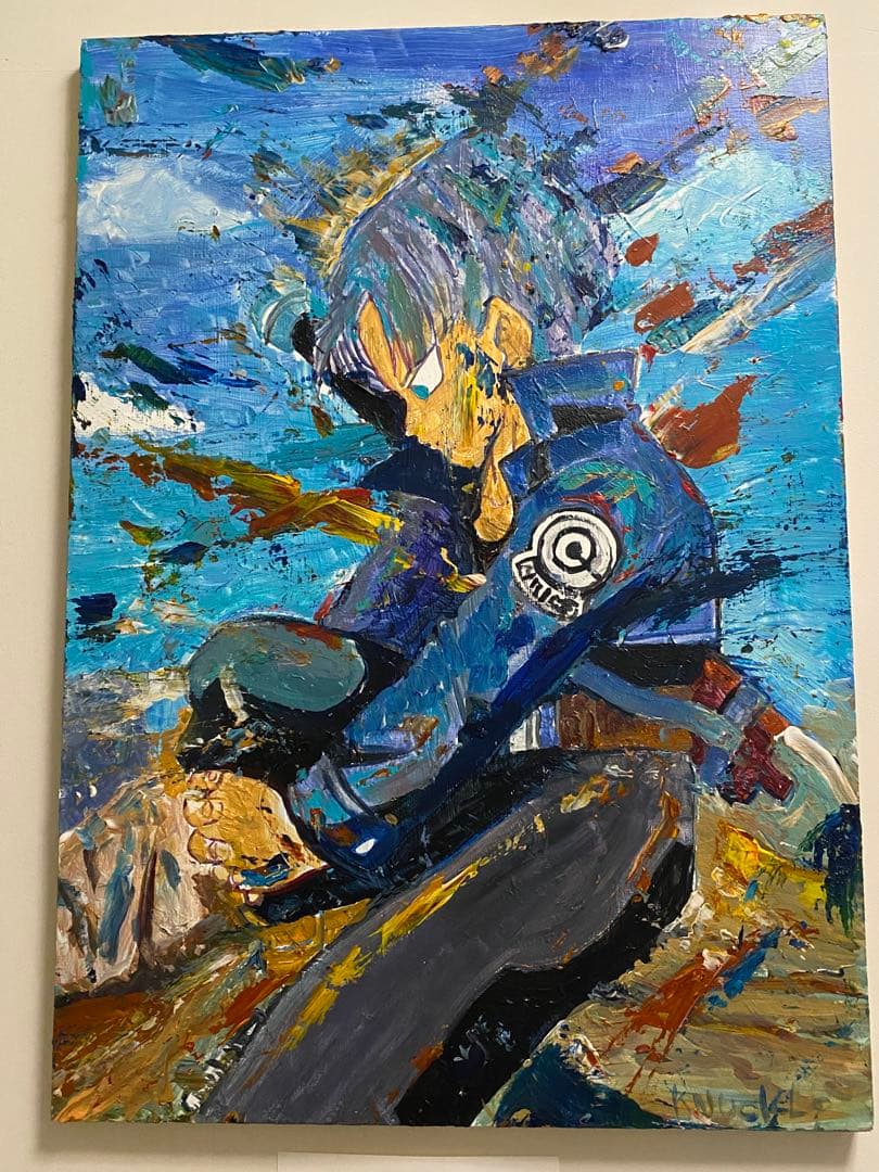 ベジータをに気にする未来から来たトランクス