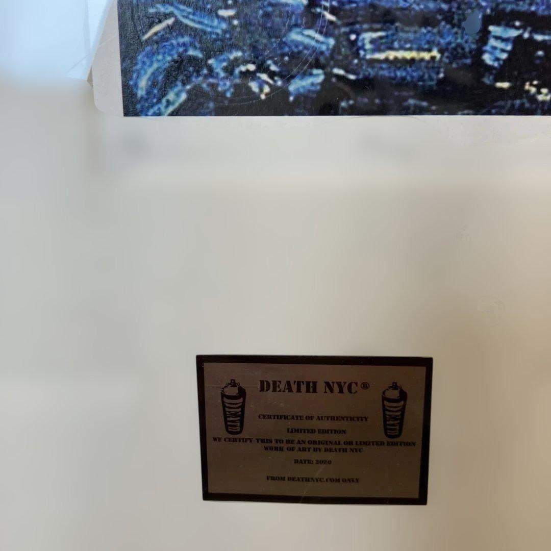 DEATH NYC 鬼滅の刃 冨岡義勇 ゴッホ 星月夜 アートポスター 額付き