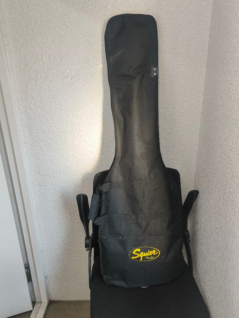 エレキベース 、バスカ—ズ、ブラック ギグバッグ付き、可動品