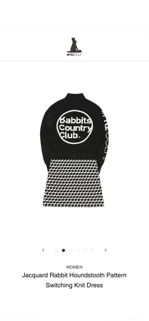 FR2ゴルフ　兎千鳥ワンピース