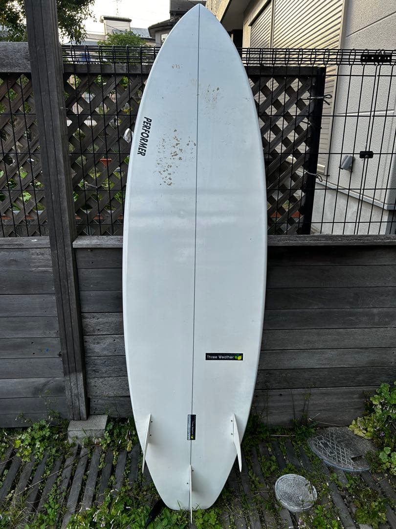 Three Weather サーフボード　6.6 ミッドレングス　初心者　セット