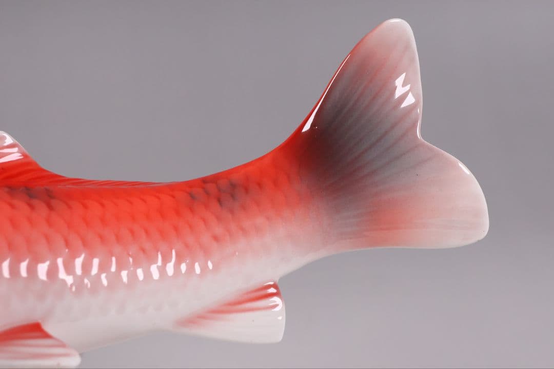 【CM350】日本陶器会社 錦鯉 置物 ボーンチャイナ オールドノリタケ