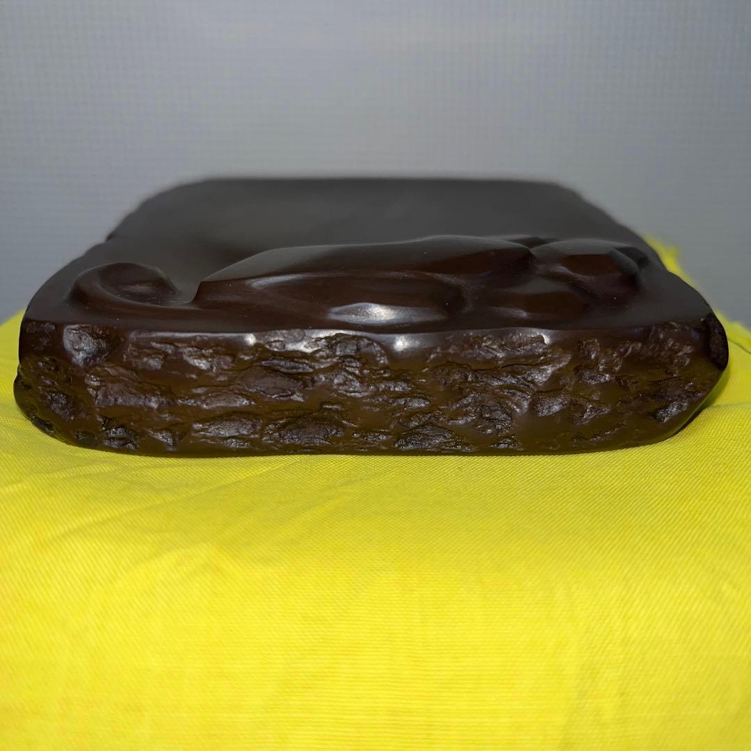 ⭕️赤間硯　名工　堀尾卓司　みのり文研　新品美品　希少　特殊硯　女性好み